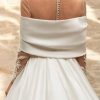 Wraps & Shawls | Satin Off Shoulder Bridal Wedding Shawl White – Girls