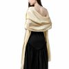 Wraps & Shawls | Satin Sleeveless Casual Wedding Fashion Holiday Shawl Champagne – Girls