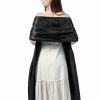 Wraps & Shawls | Satin Sleeveless Casual Wedding Fashion Holiday Shawl Champagne – Girls