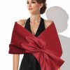 Wraps & Shawls | Satin Sleeveless Wedding Fashion Evening Cocktail Special Occasion Shawl Silver – Girls