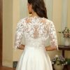 Wraps & Shawls | Tulle Bridal Appliques Lace Wedding Wrap Bolero White – Girls