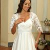 Wraps & Shawls | Tulle Bridal Appliques Lace Wedding Wrap Bolero White – Girls