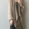 Wraps & Shawls | Tulle Long Sleeves Casual Wrap Khaki – Girls