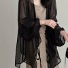 Wraps & Shawls | Tulle Long Sleeves Casual Wrap Khaki – Girls