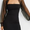 Wraps & Shawls | Tulle Long Sleeves Evening Bolero Wrap Black – Girls