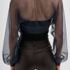 Wraps & Shawls | Tulle Long Sleeves Evening Bolero Wrap Black – Girls