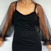 Wraps & Shawls | Tulle Ruffles 3/4 Sleeve Special Occasion Wrap Bolero Black – Girls