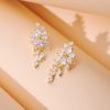 Wedding & Party Jewelry | Elegant Drop Earrings Gold – Womens