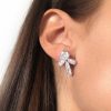 Wedding & Party Jewelry | Gorgeous Rhinestone Ear Climbers Silver – Womens