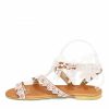 Wedding Shoes | Women’s Wedding Sandals Bridal Shoes Boho Wedding Beach Flat Heel Faux Leather Open Toe Shoes As Picture – Womens