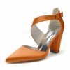 Wedding Shoes | Women’s Wedding Shoes Satin High Heel Block Heel Point Toe Wedding Heels Bridesmaid Shoes Elegant Simple Wedding Shoes Ivory – Womens