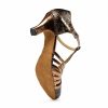 Dance Shoes | Women’s Ballroom Shoes T-Strap High Heel Leather Indoor Color Block Dance Shoes Brown – Womens