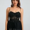 Birthday | A-line Sweetheart Short Tulle Homecoming Dress Black – Womens