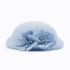 Hats | Women’s Elegant Flower Wool Wedding/Tea Party Bowler Hats/Church Hats Black – Girls