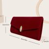 Clutches | Charming/Delicate/Gorgeous/Shining Clutches & Evening Bags Burgundy – Womens