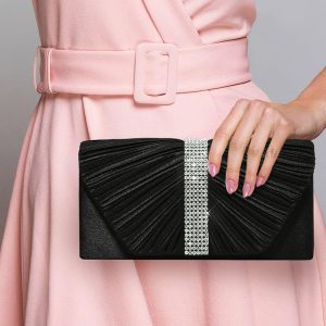 Clutches | Charming/Refined Clutch Bags Black – Womens